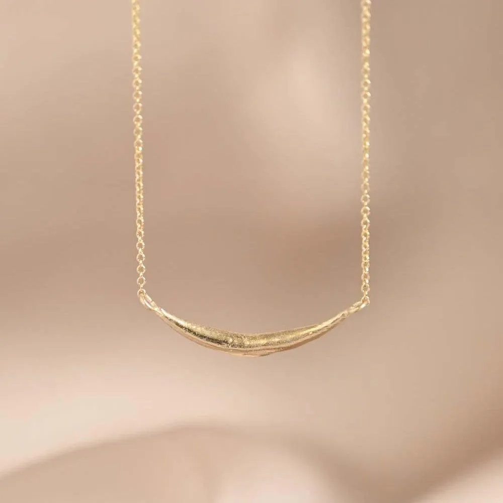 9ct Gold Connected Eclipse Necklace - Image 3