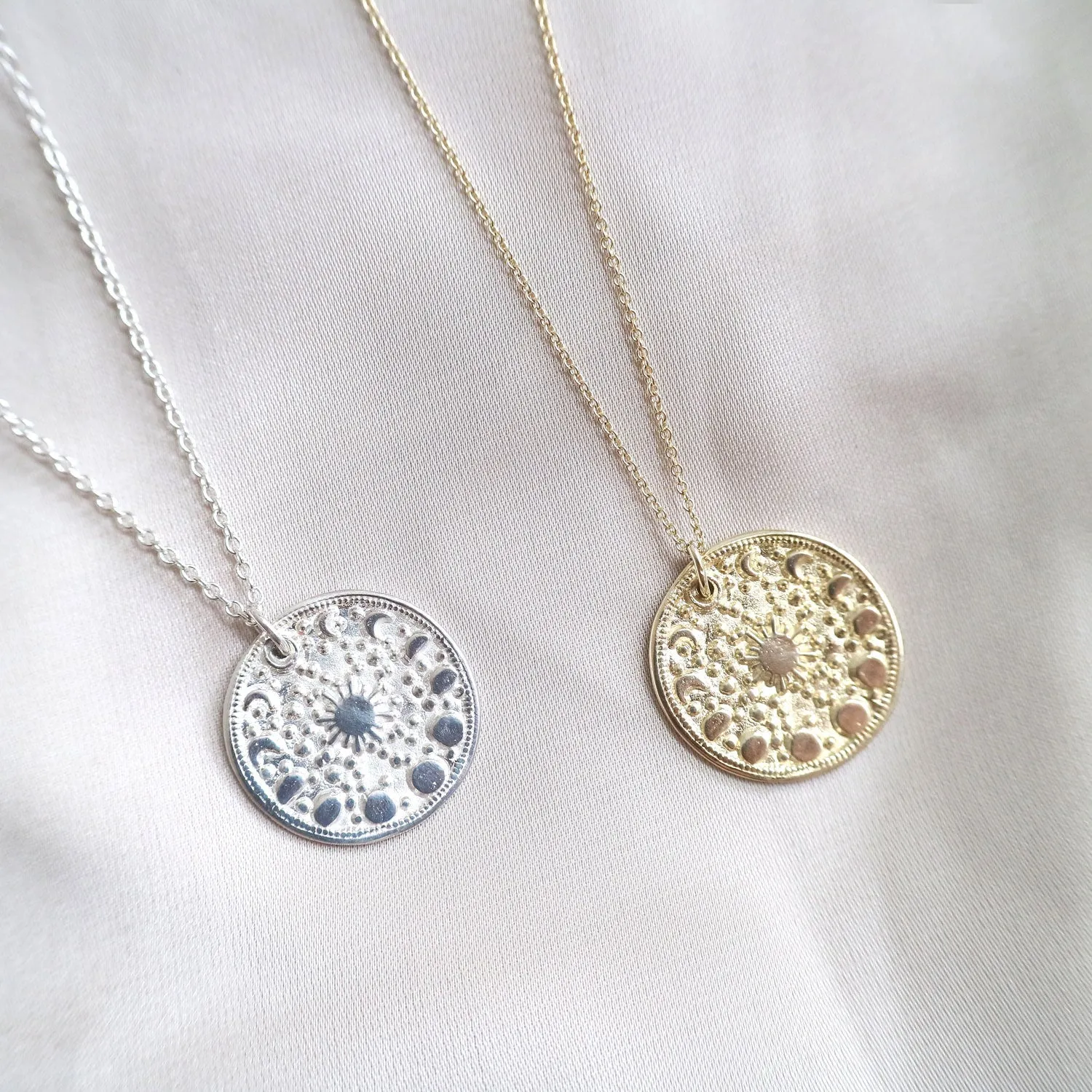 9ct Gold Personalised Moonphase Necklace - Image 6