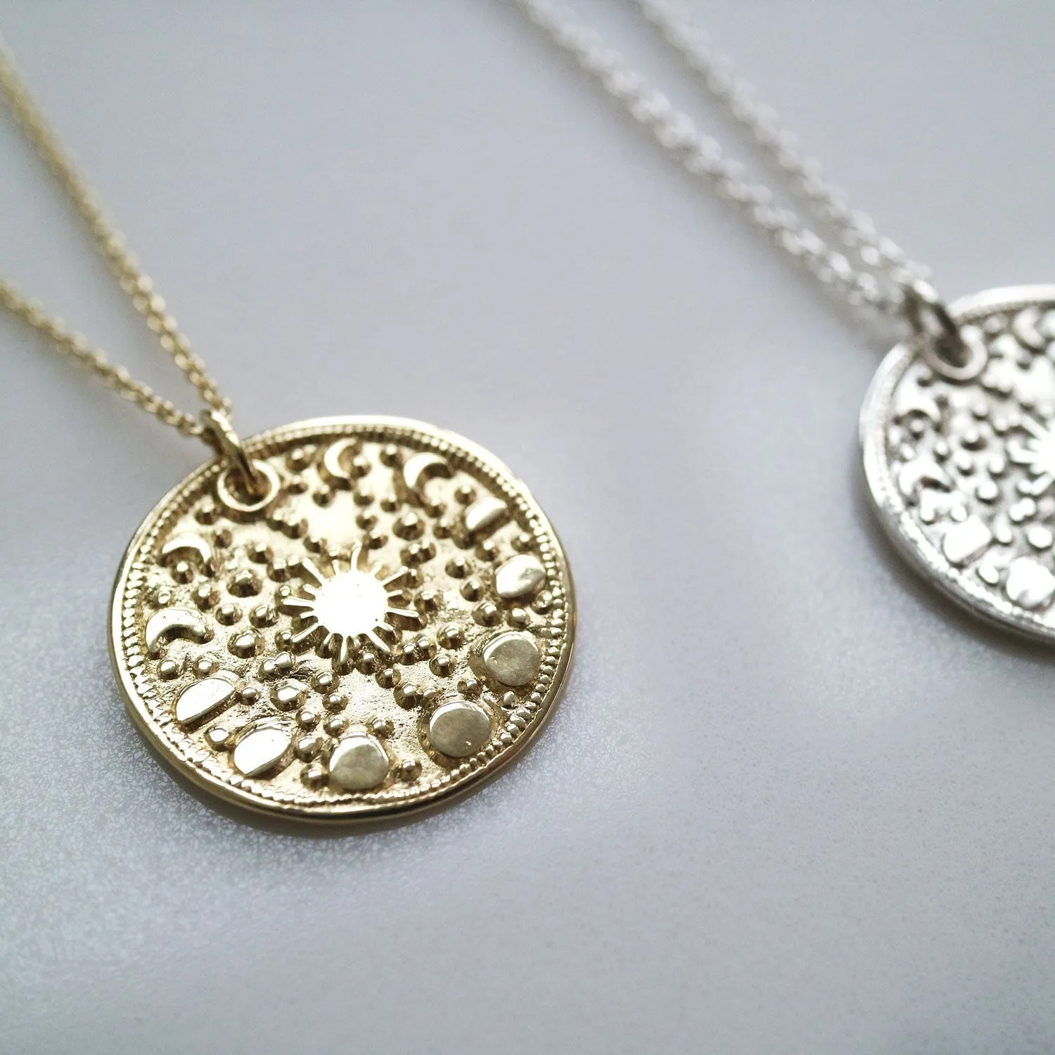 9ct Gold Personalised Moonphase Necklace - Image 7