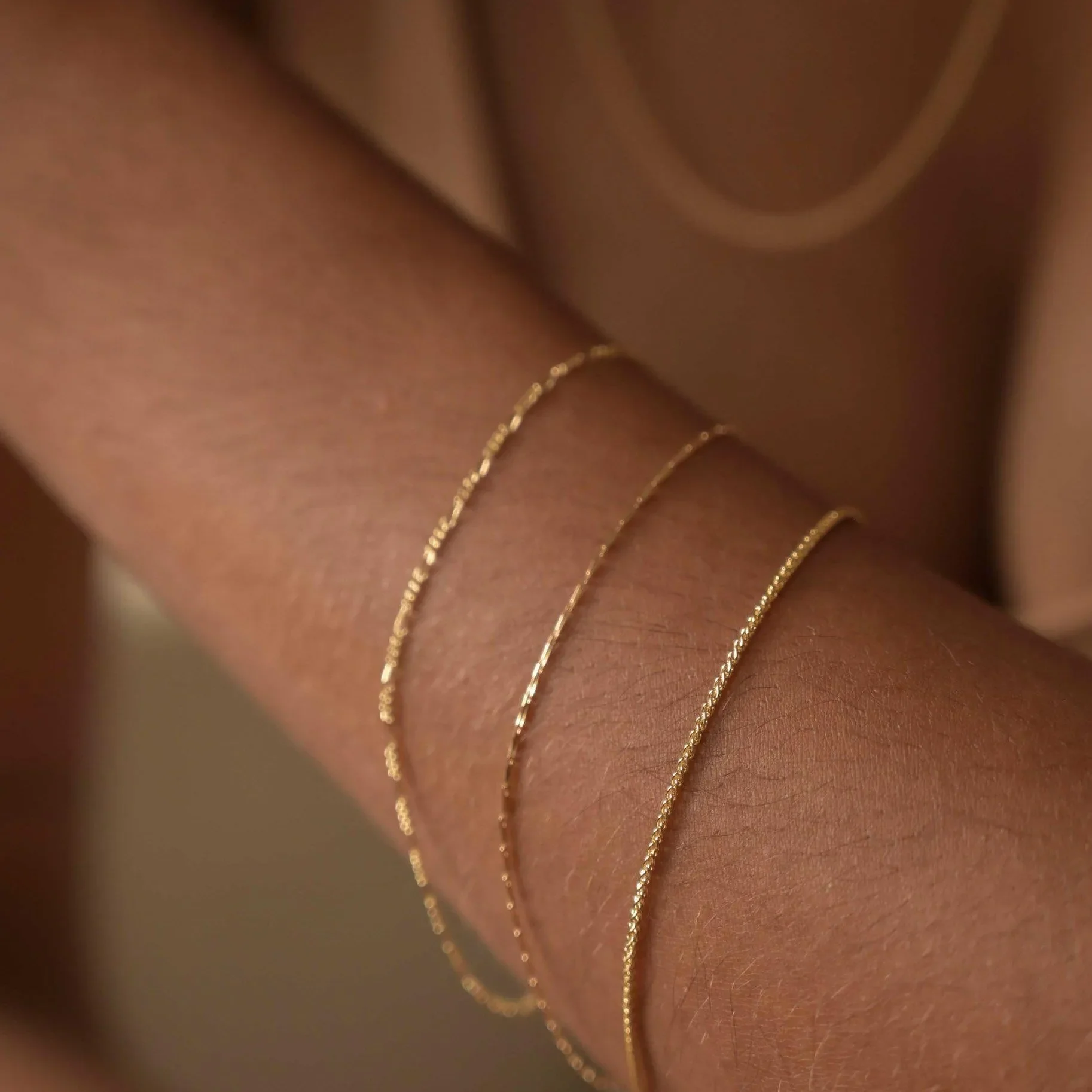 9ct Gold Spiga Chain Bracelet - Image 3