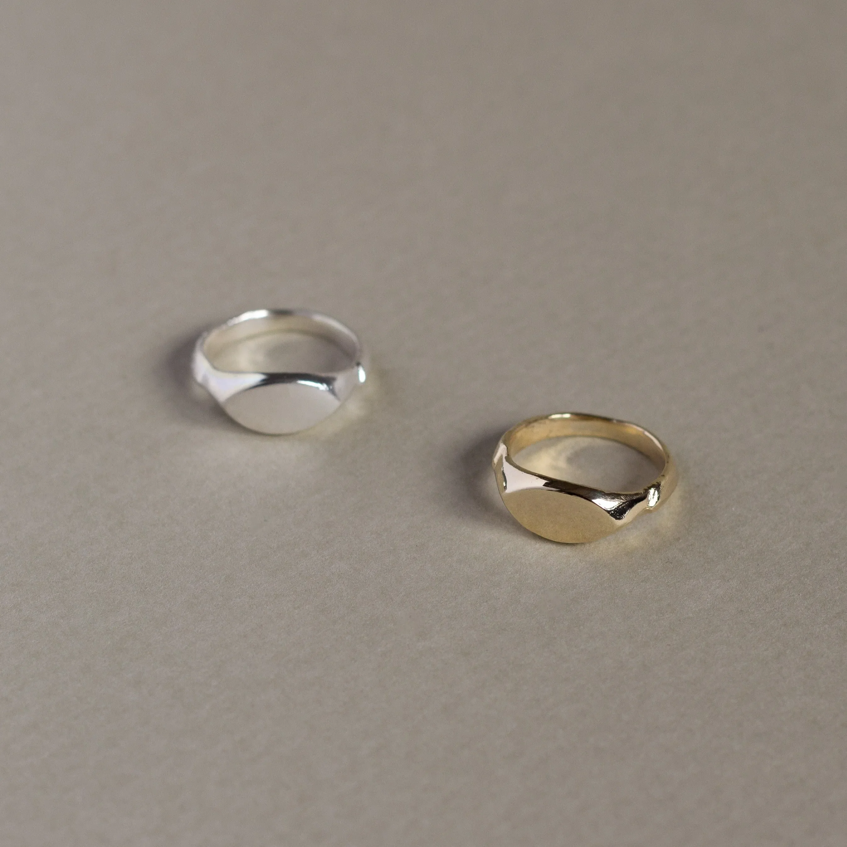 Silver Ancient Signet Pinkie Ring - Image 3