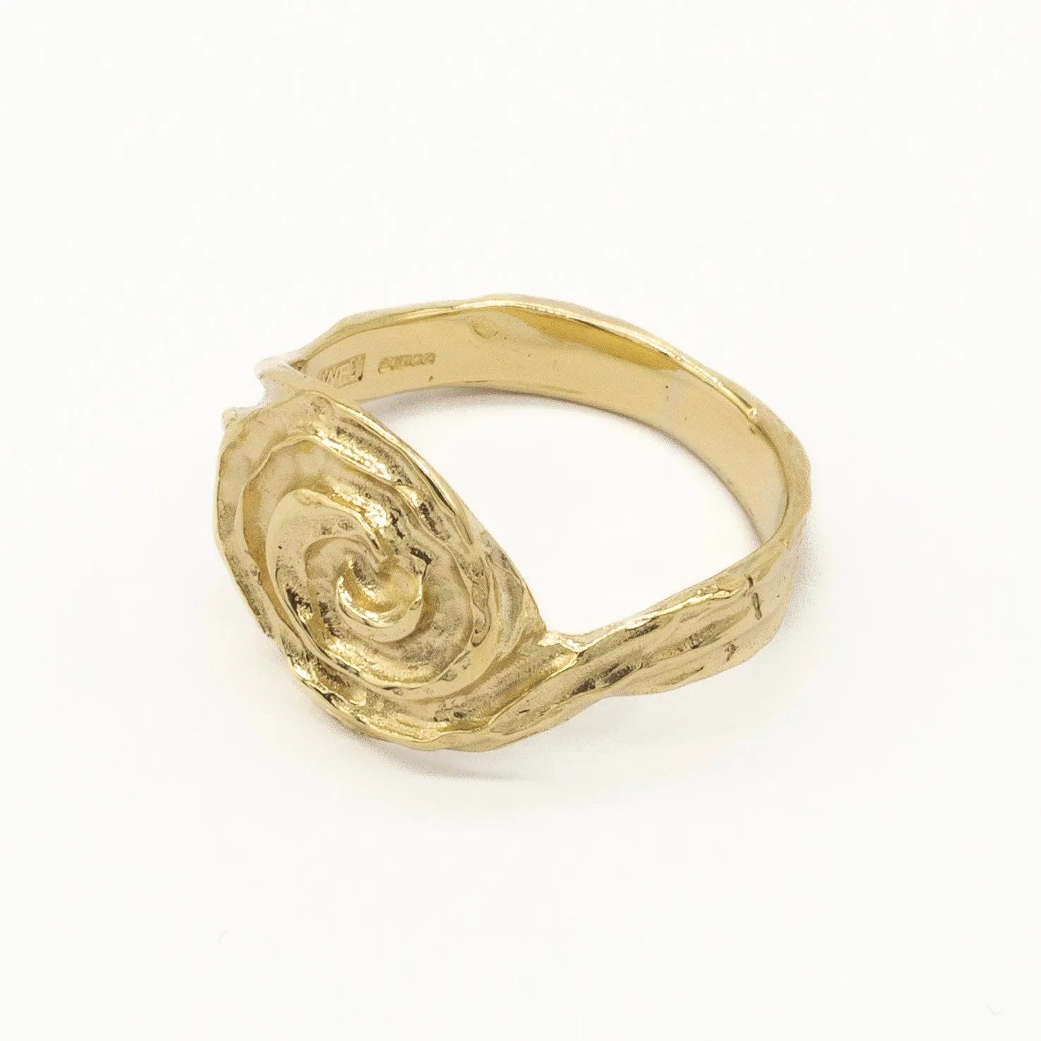 9ct Gold Bloom Swirl Ring - Image 4