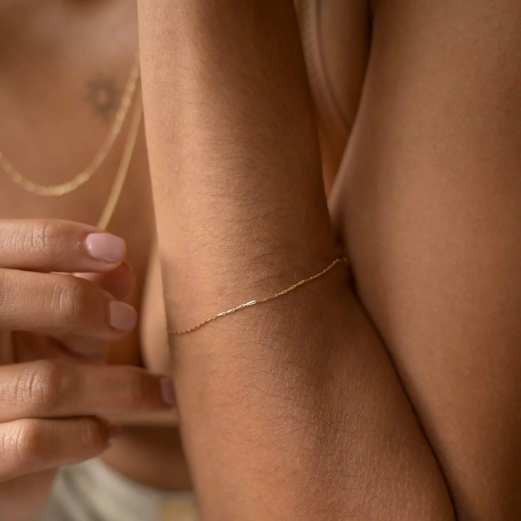 9ct Gold Hayseed Chain Bracelet - Image 5