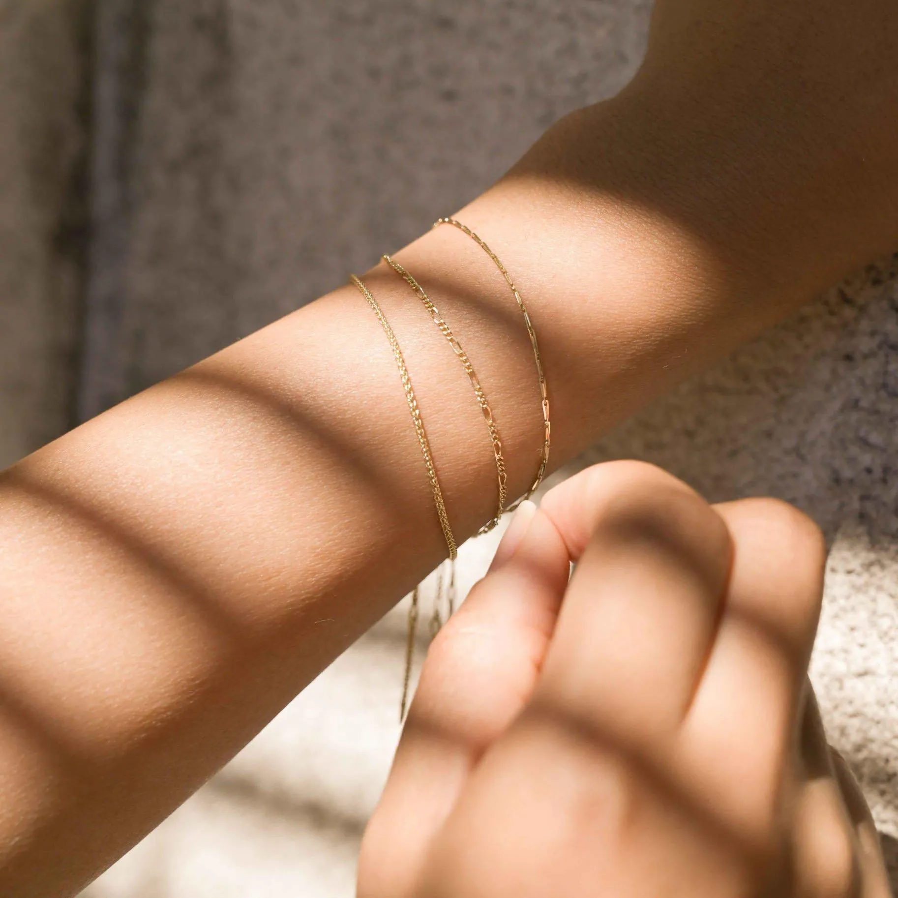 9ct Gold Hayseed Chain Bracelet - Image 8