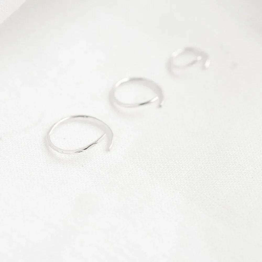 Silver Conch Hoop Earring - Image 3