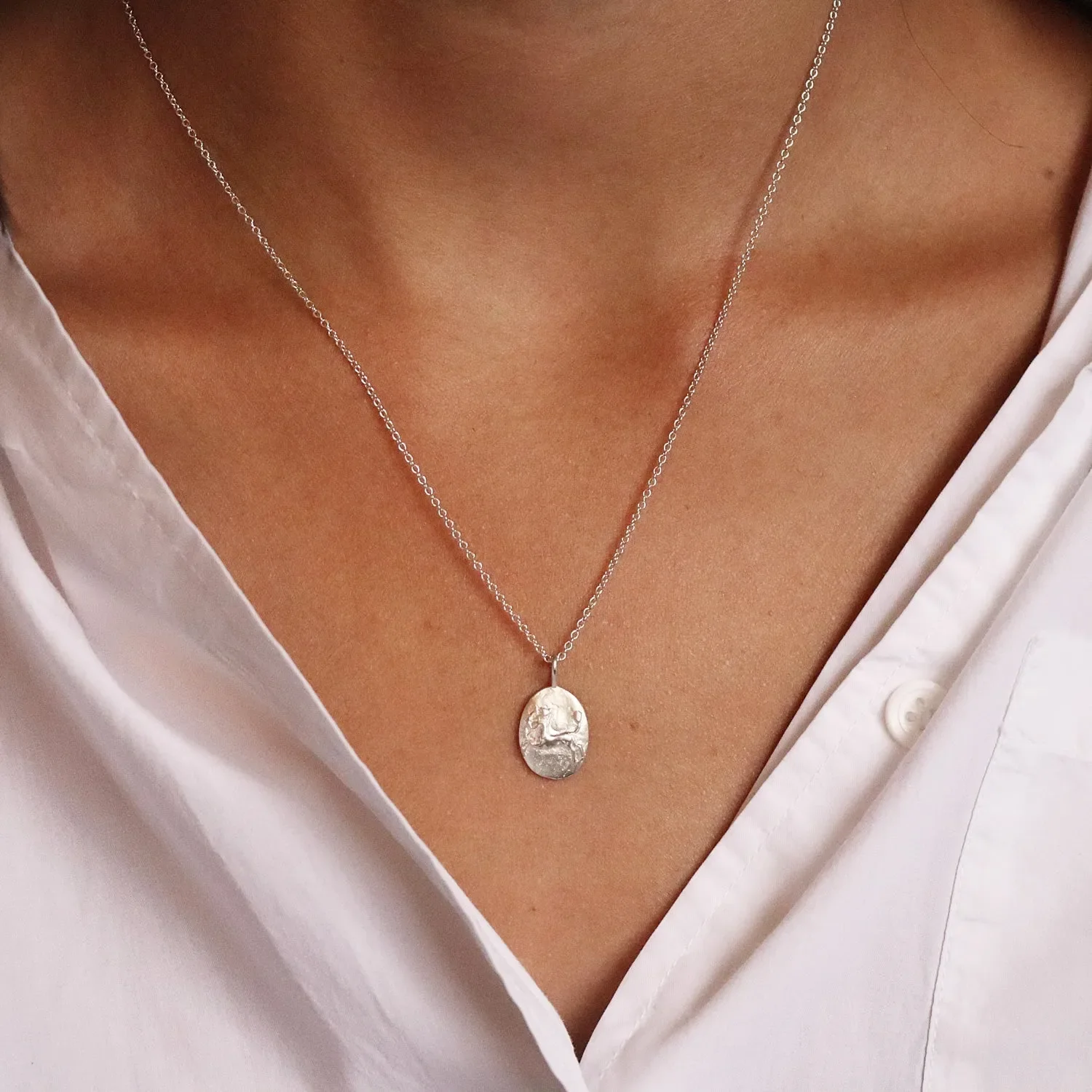 Silver Personalised Sagittarius Necklace - Image 4