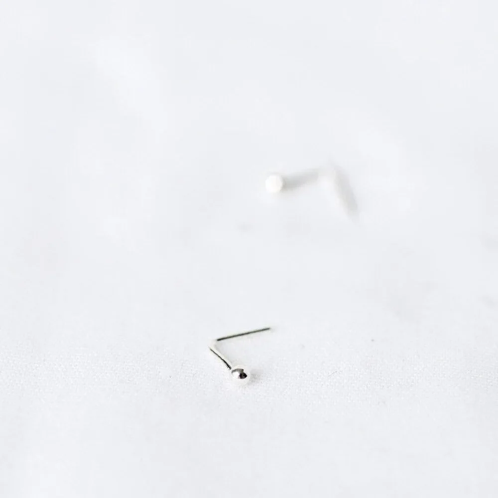 Silver Very Delicate Cartilage Stud - Image 3