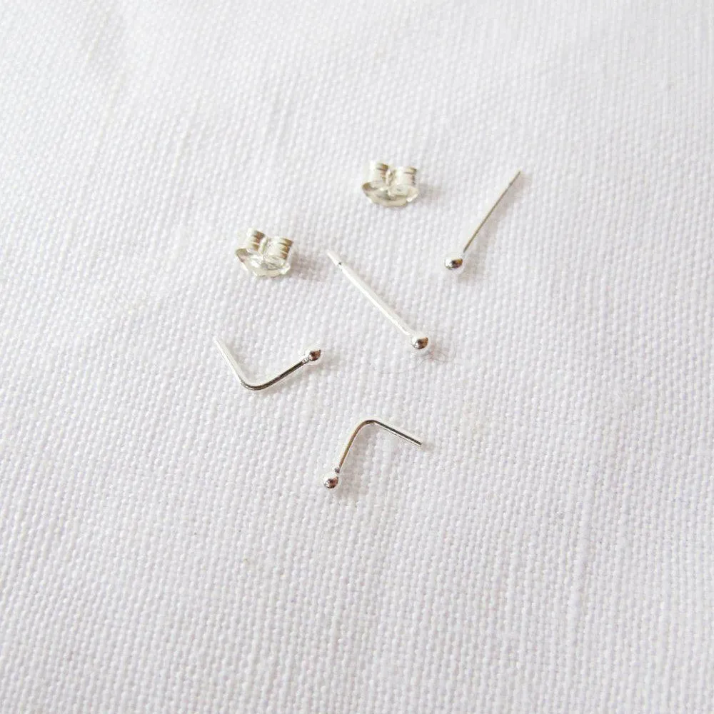 Silver Very Delicate Cartilage Stud - Image 5