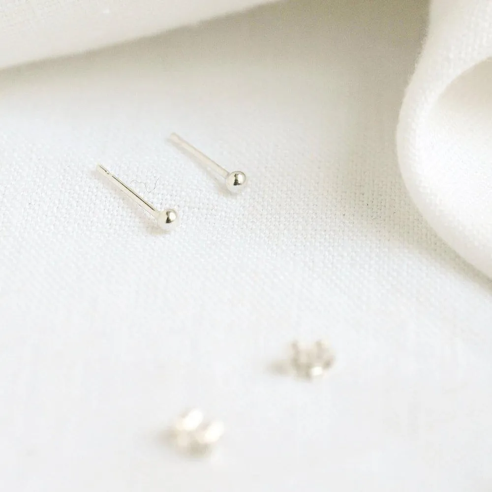 Silver Tiny Studs - Image 3